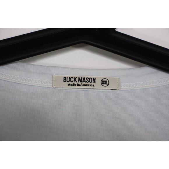 Buck Mason Mens 2XL Pale Blue Basic Tee Shirt NEW Q1034 - Picture 2 of 4